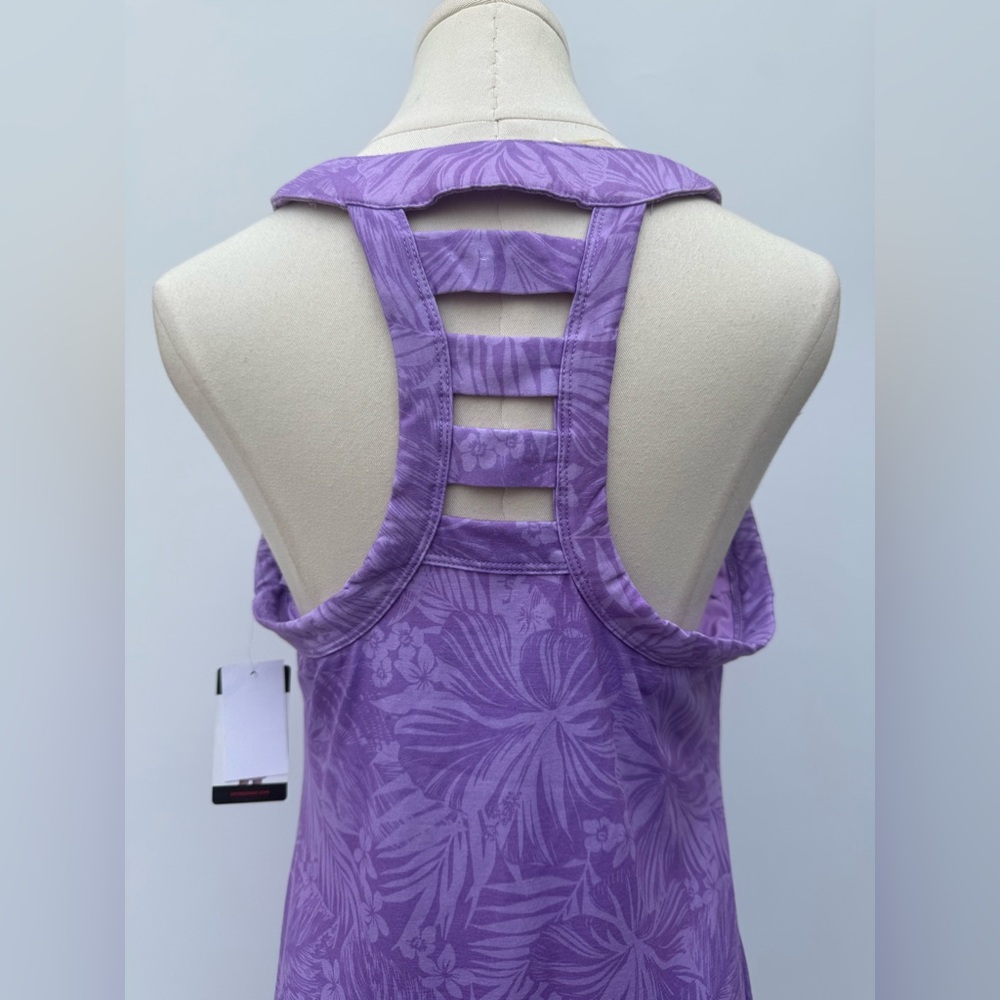 Zeroxposur Women's Soft Stretch Racerback Active Dress Hydrangea - Size M - Picture 9 of 13